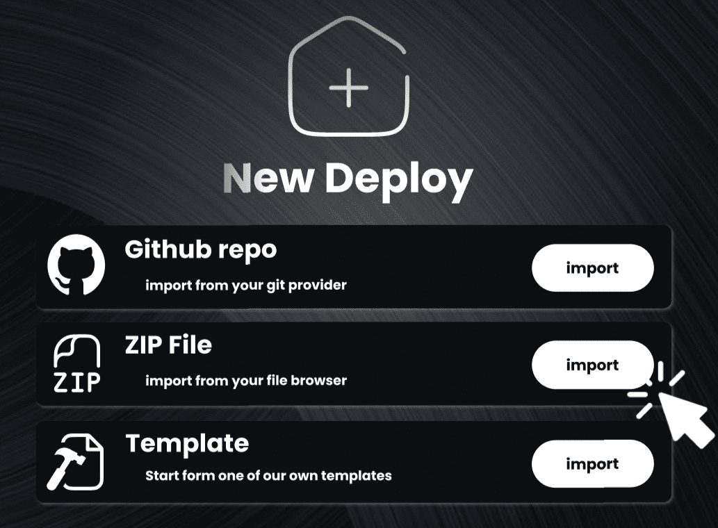 Add project page